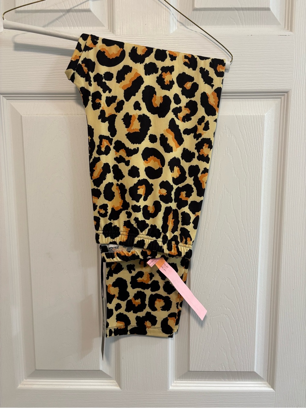 Leopard Print Leggings in Cream, Black & Brown
